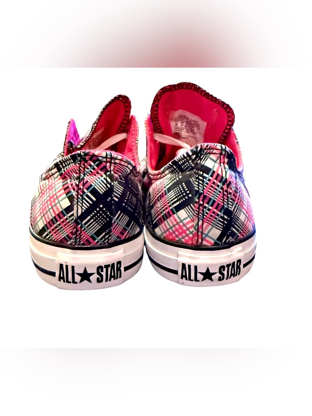 Converse Chuck Taylor Women’s All Star Plaid OX Low Top Sneakers 514111F - Picture 7 of 10